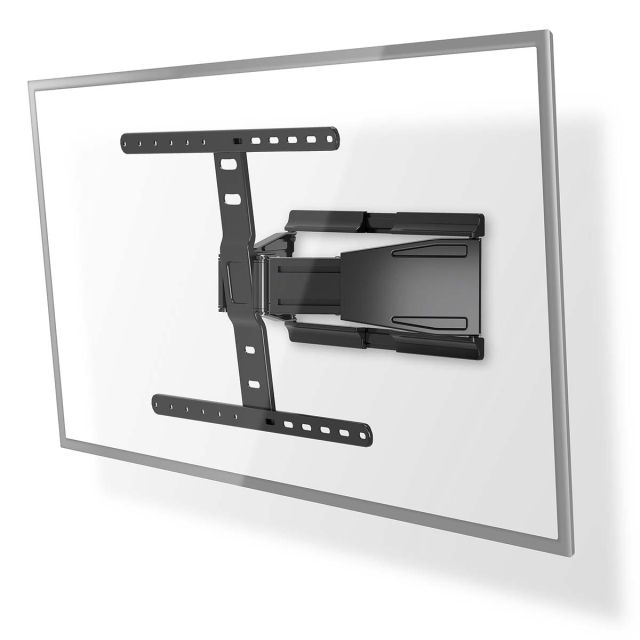 Nedis Fuld Motion TV Vægbeslag | 43 - 90 " | Maksimal vægt: 50 kg | Vipbar | Kan drejes | Minimum vægafstand: 19.6 mm | 2 Drejepunkt(er) | ABS / Metal | Sort