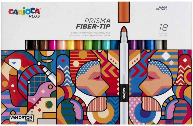 CARIOCA Plus - Prisma marker, 18 stk (809302)