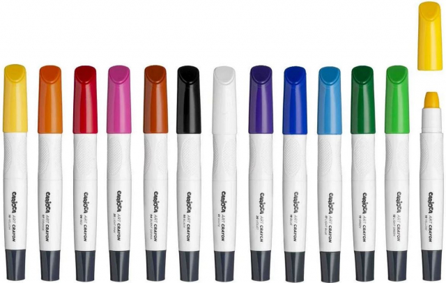 CARIOCA Plus - Art crayons vandopløselige, 12 stk (809313)