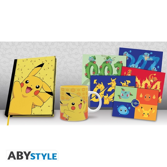 Abysse POKEMON - Pck A5 notesbog + krus320ml + postkort Pikachu