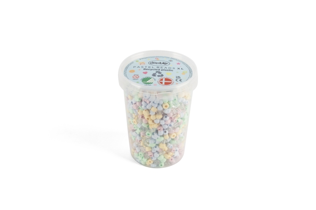 Dantoy Pastelfarvede genbrugsperler - 1580 stk (5940)