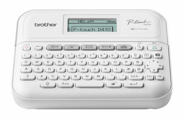 Brother PT-D410 P-touch desktop labelprinter, op til 18 mm, USB