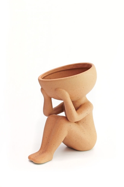 Winkee Planter i mit hoved Plantepotte