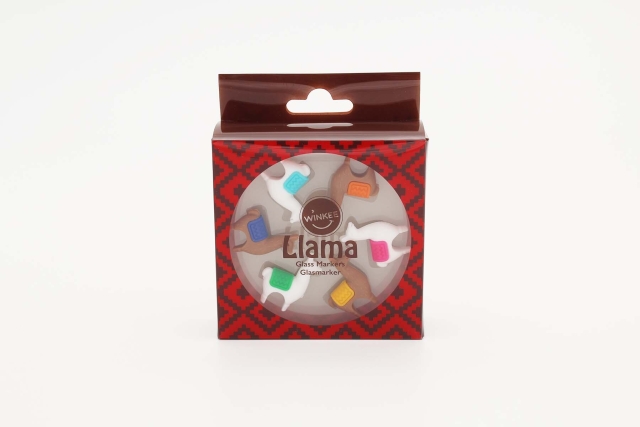 Winkee Markører til drinks - Llama-glasmarkører