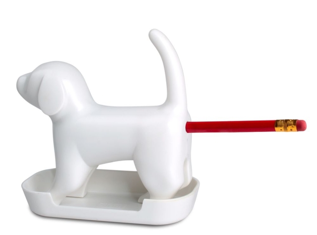 Winkee Blyantspidser - Sharp end Pup White med lyd - Hvid