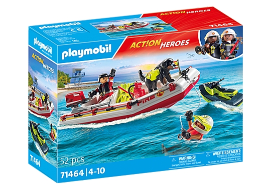 Playmobil Brandbåd med aquascooter (71464)