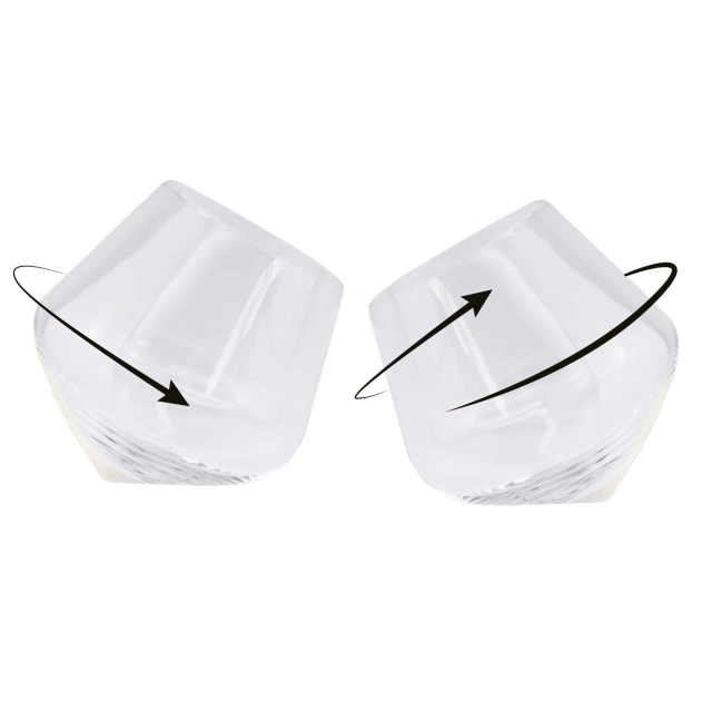 Winkee Rullende whiskyglas - sæt med 2 stk