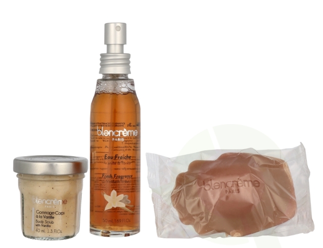 Blancreme Body Essentials Trio Set 160 ml Vanilla Fresh Water 50ml/Vanilla Scrub 40ml/Vanilla Soap 70gr