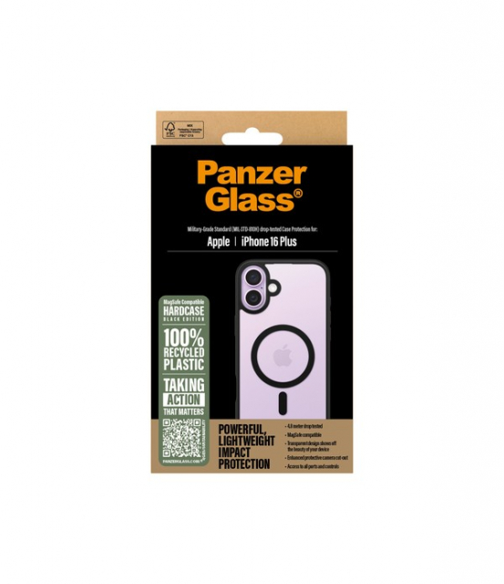 PanzerGlass HardCase MagSafe - iPhone 16 Plus - Sort