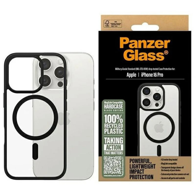 PanzerGlass HardCase MagSafe - iPhone 16 Pro - Sort
