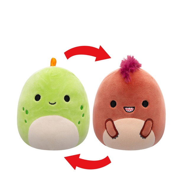 Squishmallows P20 Flip A Mallows - Seanster Velociraptor/Kelly Stegosaurus