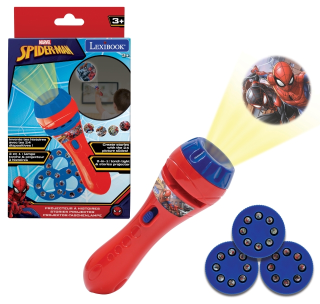 Lexibook Spider-Man Stories projektor og fakkellygte - (LTC050SP)