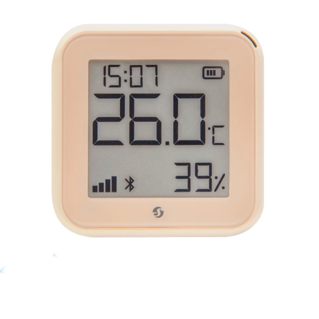 Shelly Plus HT Gen3 Smart temperatur- og fugtighedssensor, Wi-Fi, Mocca