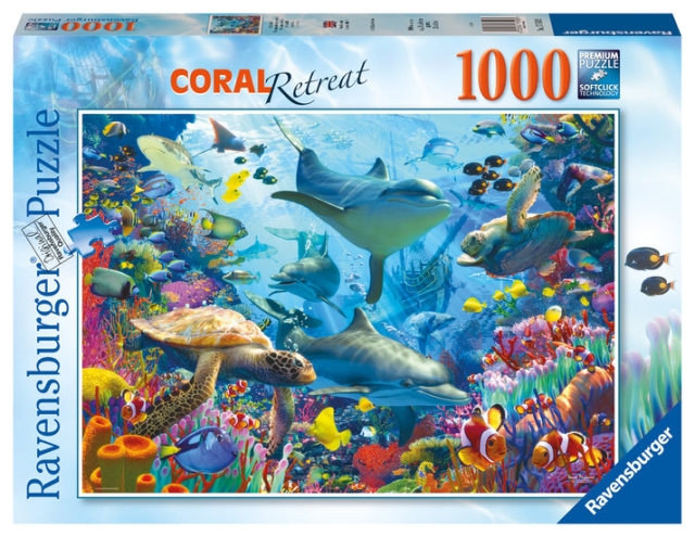 Ravensburger Puslespil - Coral Reef Retreat 1000p (12001172)