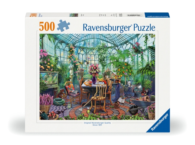Ravensburger Puslespil Greenhouse Mornings, 500 brikker (12000207)