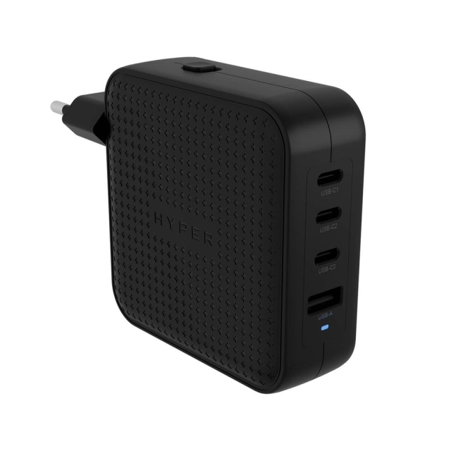 Targus Hyper - HyperJuice 100W USB-C GaN rejseoplader (3C+1A) - Sort
