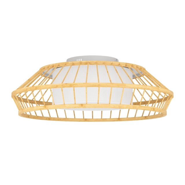 Eglo Yuku-Z loftslampe bambus Ø46 - RGB + TW - Zigbee, Bluetooth