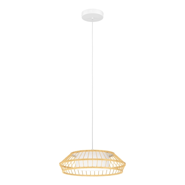 Eglo Yuku-Z pendellampe bambus Ø46 - RGB + TW - Zigbee, Bluetooth