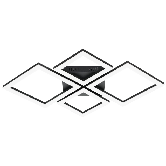 Eglo Paranday-Z loftslampe m/firkanter sort 47x43 - TW - Zigbee, Bluetooth