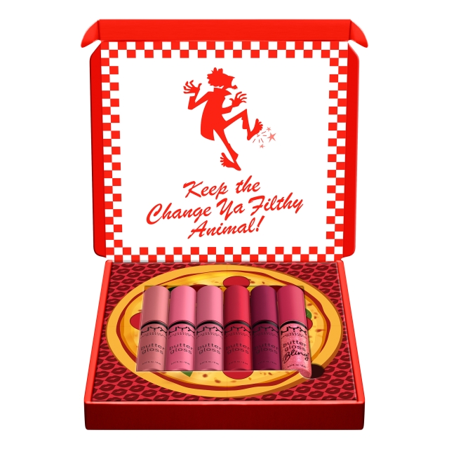 NYX Professionel makeup Butter Gloss Pizza Box Makeup-gaveæske