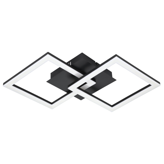 Eglo Paranday-Z loftslampe m/firkanter sort 52,5x31 - TW - Zigbee, Bluetooth