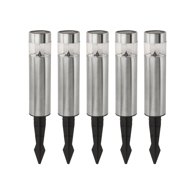 Eglo Solarsæt 5L H200 RS - Rustfrit stål - 20 cm høj med 10 cm spids