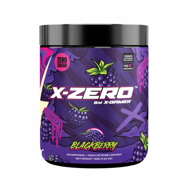 X-GAMER Energidrikpulver X-Zero 160 gram Blackberry