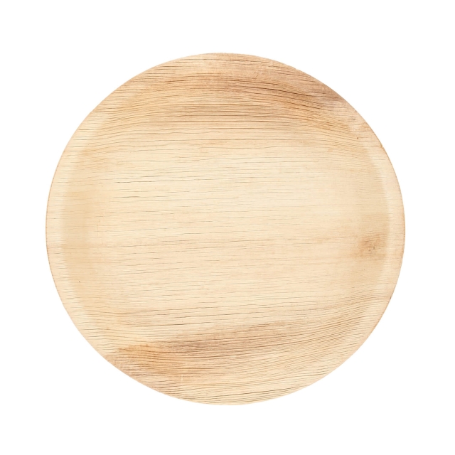 Maku Tallerken Palmeblad Rund 25cm 10 stk