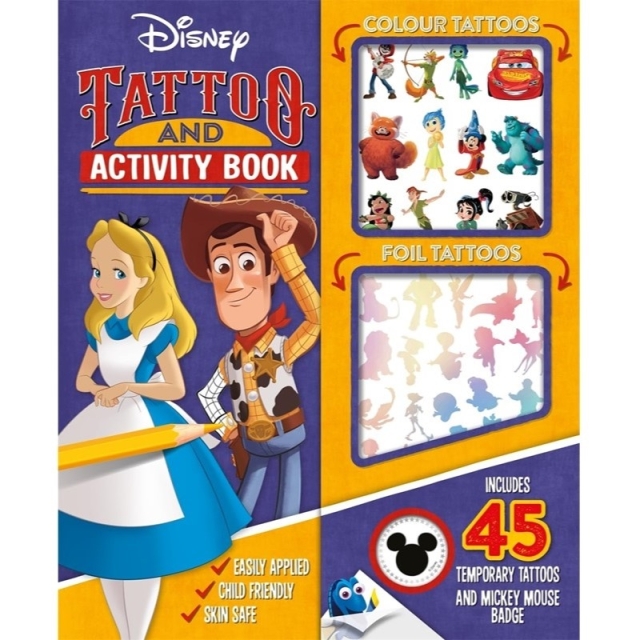 Disney Tattoo And Activity Book