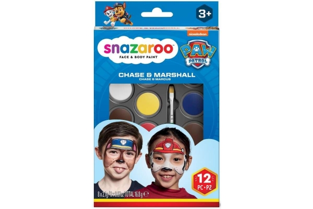 Snazaroo Paw Patrol - Sminkesæt med farver - Chase & Marshall (791106)