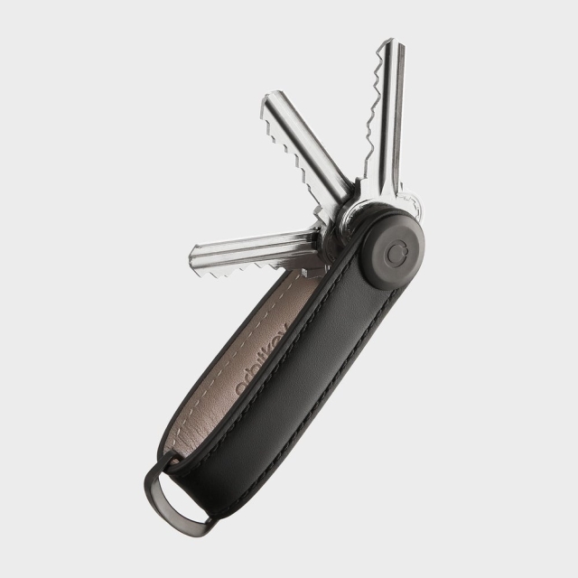 Orbitkey Nøgleholder i læder - sort/sort