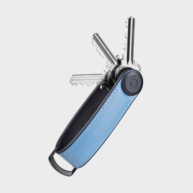 Orbitkey Nøgleholder i hybridlæder - Lake Blue