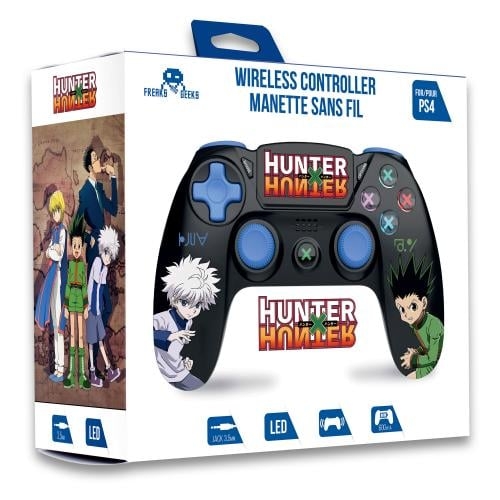 Trade Invaders Hunter x Hunter-Trådløs controller til PS4 med 3,5 mm jackslot (sort) - Duo Gon Kirua
