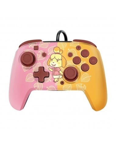 PDP Gaming Faceoff Deluxe Audio Wired Controller Isabelle Licensed Switch