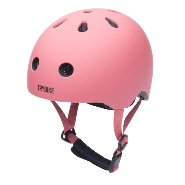 Trybike Retro-hjelm - Vintage mat pink - XS