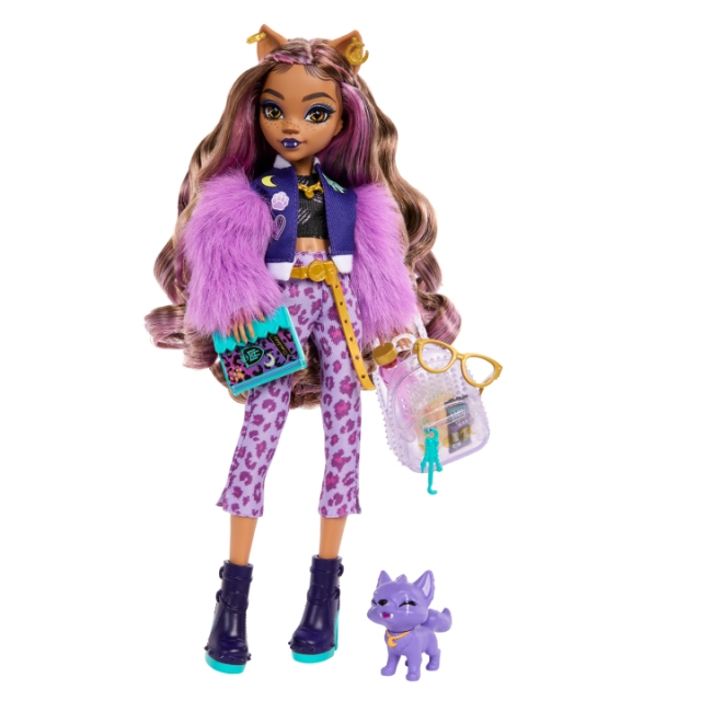 Monster High - Kernedukke med kæledyr - Clawdeen (HRP65)
