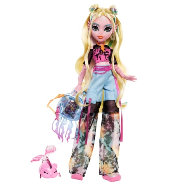 Monster High - Kernedukke med kæledyr - Lagoona (HXH75)