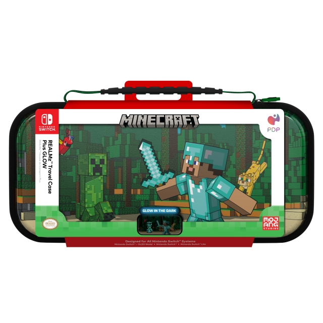 PDP Gaming Rejsetaske Plus GLOW - Minecraft Forest Battle