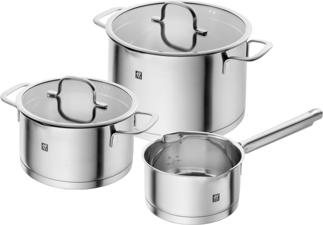 Zwilling TrueFlow, grydesæt 3-pcs - Sølv