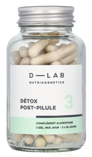 D-Lab Nutricosmetics D-Lab Detox Post-Pilule 3 Capsules 112 piece 56 Jours x 2 Capsules
