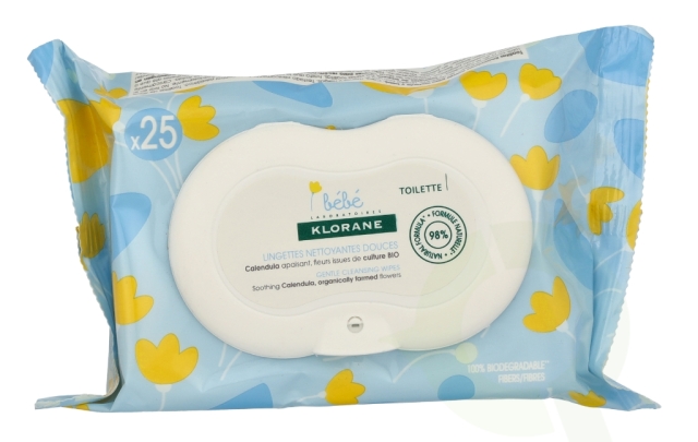 Klorane Bebe Gentle Cleansing Wipes 1 piece 25x