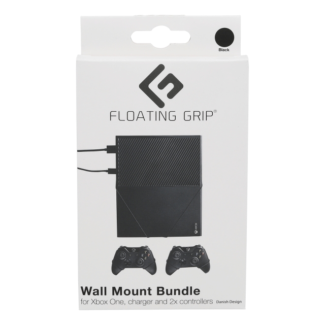 FLOATING GRIP Vægbeslag til Xbox One og controllere - Bundle (sort)
