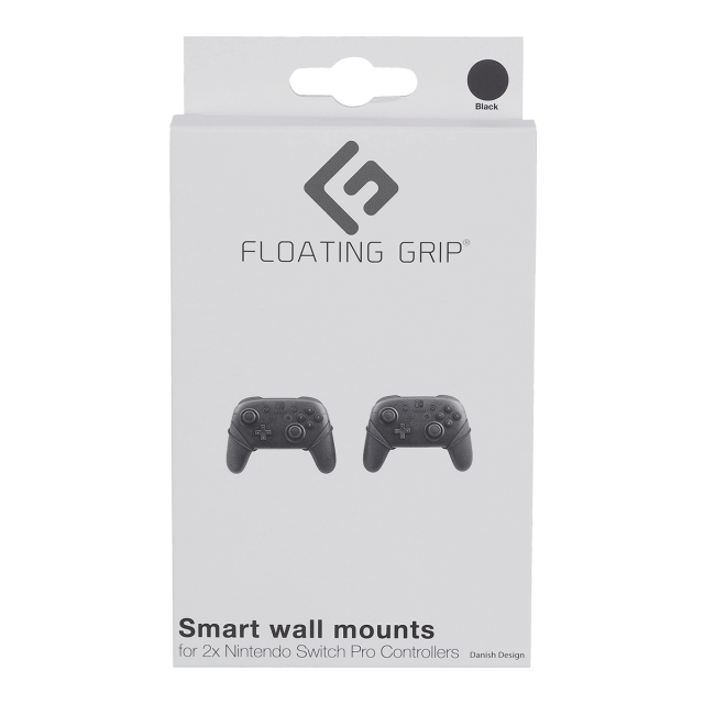 FLOATING GRIP Nintendo Switch Pro Controller-vægbeslag fra FLOATING GRIP®, sort