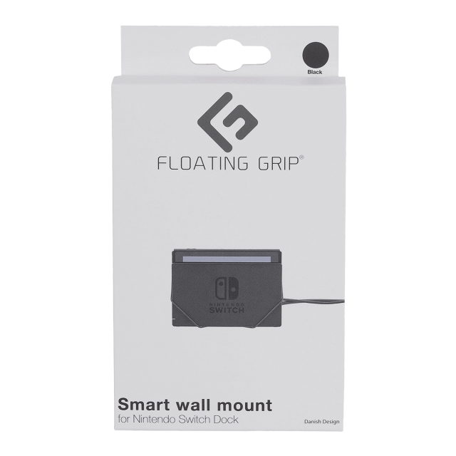 FLOATING GRIP Vægbeslag til Nintendo Switch-dockingstation fra FLOATING GRIP®, sort