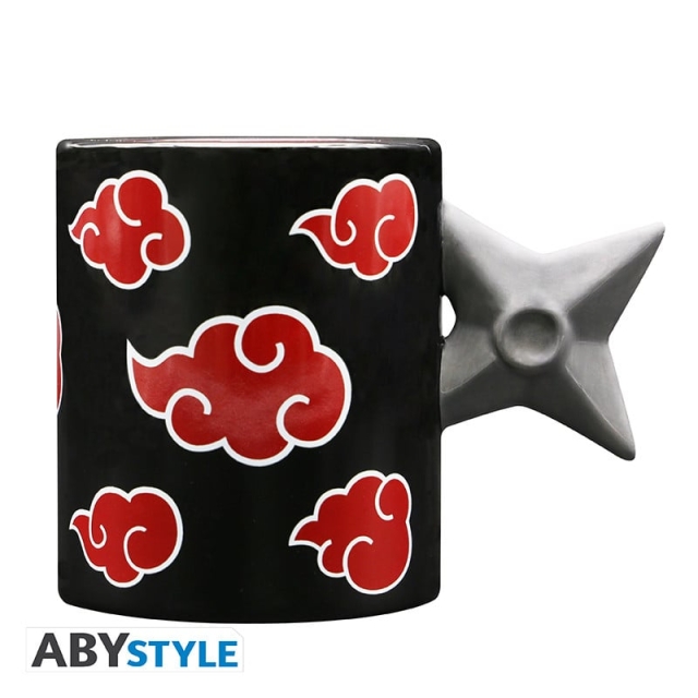 Abysse NARUTO SHIPPUDEN - 3D-krus med hank - Akatsuki Shuriken x2