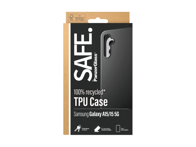 PanzerGlass SAFE. by PanzerGlass Beskyttelsescover Sort Samsung Galaxy A15, A15 5G