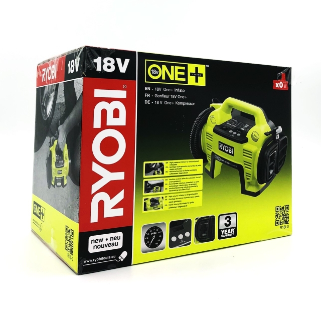 Ryobi One+ R18I-0 Luftkompressor intet batteri