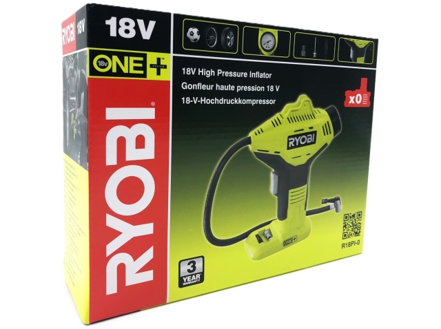 Ryobi One+ R18PI-0 - luftinflator - ledningfri - intet batteri