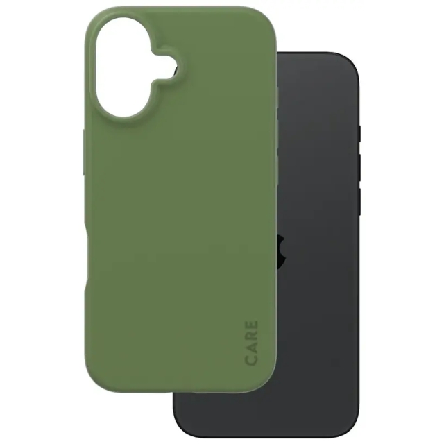 PanzerGlass CARE Fashionable Case til iPhone 16 Grøn