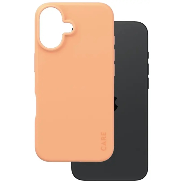PanzerGlass CARE Fashionable Case til iPhone 16 Fersken